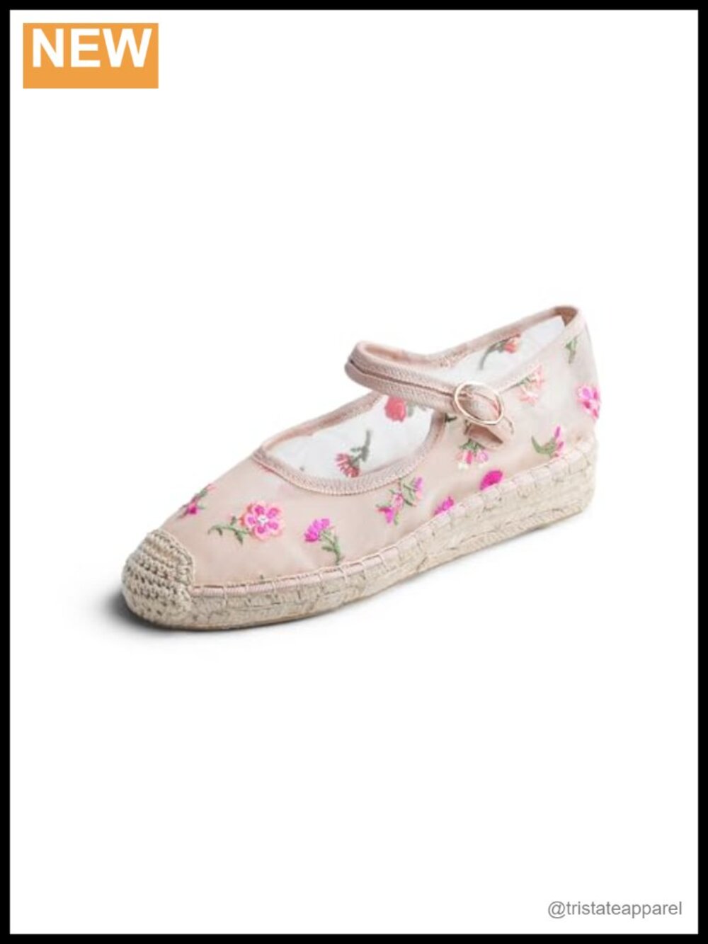FEVERSOLE Crochet Mesh Hand Stitching Espadrilles Ankle Strap Low Heel Wedge